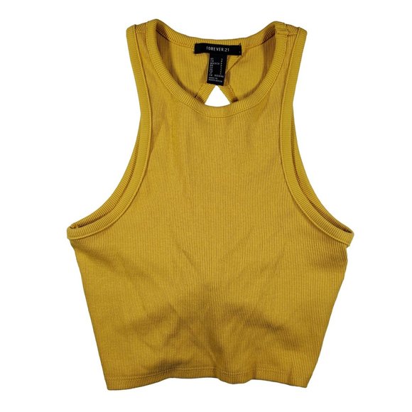 Forever 21 Tops - Sexy Open Back with Tie Knot Crop Tank Top Women's Small